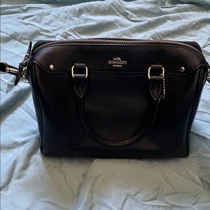 Coach Black Leather Satchel